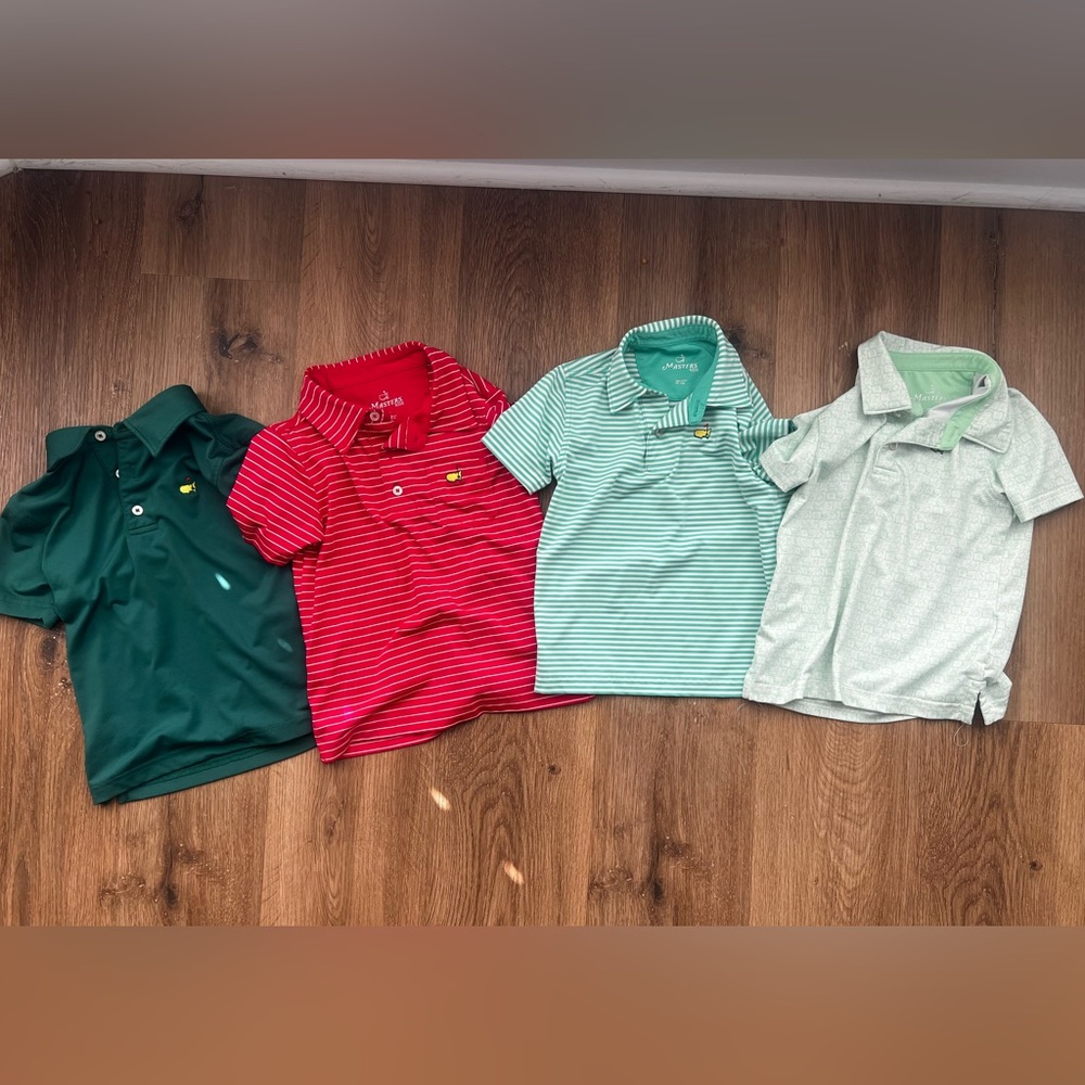 4 Toddler 2T Masters Polos. Excellent condition.